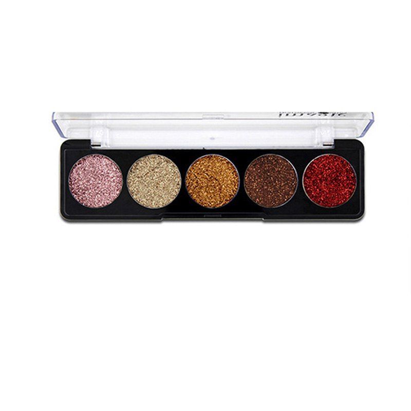 

5-COLOR Eyeshadow Stage Makeup COS Flash Powder Eye Shadow Tray, #002