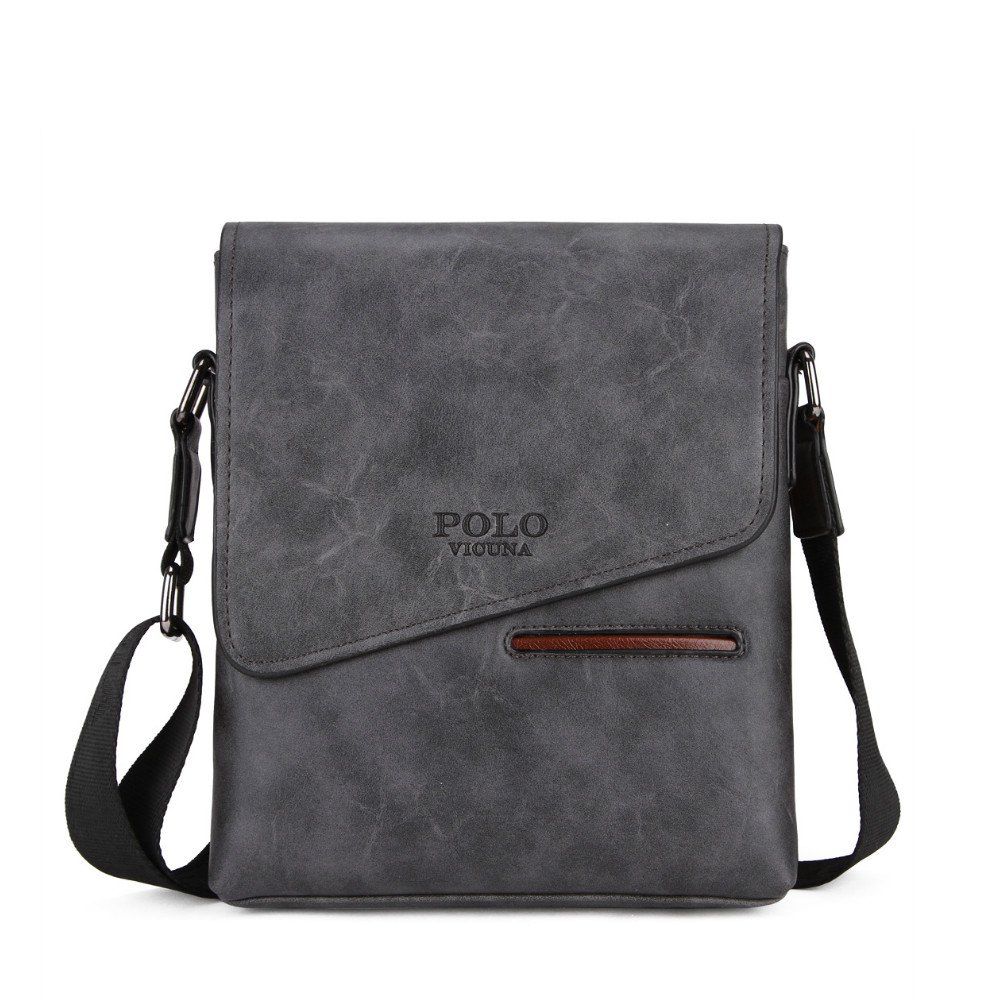 

VICUNAPOLO Men'S Leisure Business Single Shoulder Bag V8824, Cloudy gray