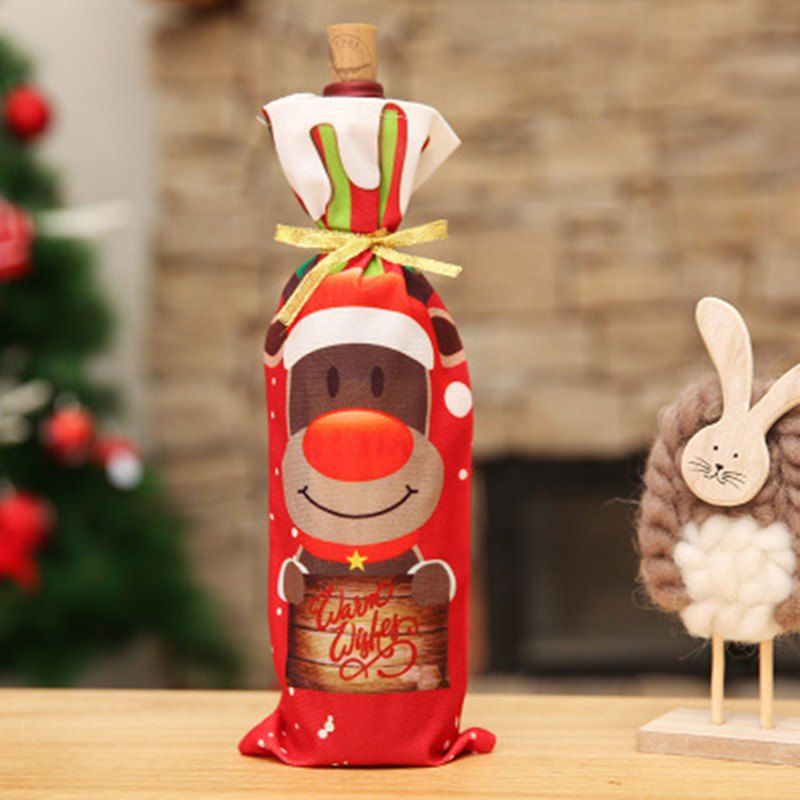 

Red Wine Bottle Set Tableware Home Decoration Supplies Christmas Decorations, Multi-c