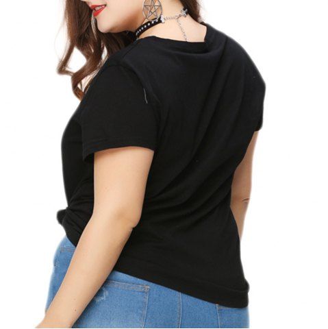 camiseta basica negra mujer