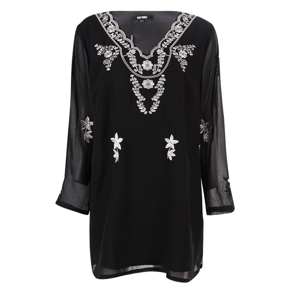 

KISSMILK Women'S Embroidery Featuring A Famous Wind Jacket Black