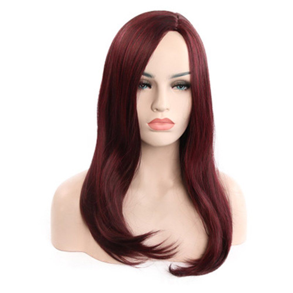 

Fashion Long Wine-Red WIG-8996, Red wine