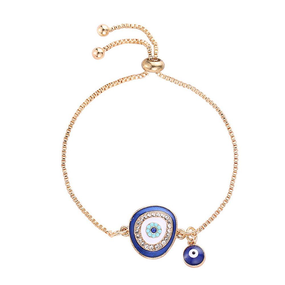 

Women's Bracelet Blue Eye Personalized Design Ethnic Simple Style Accessory, Deep blue