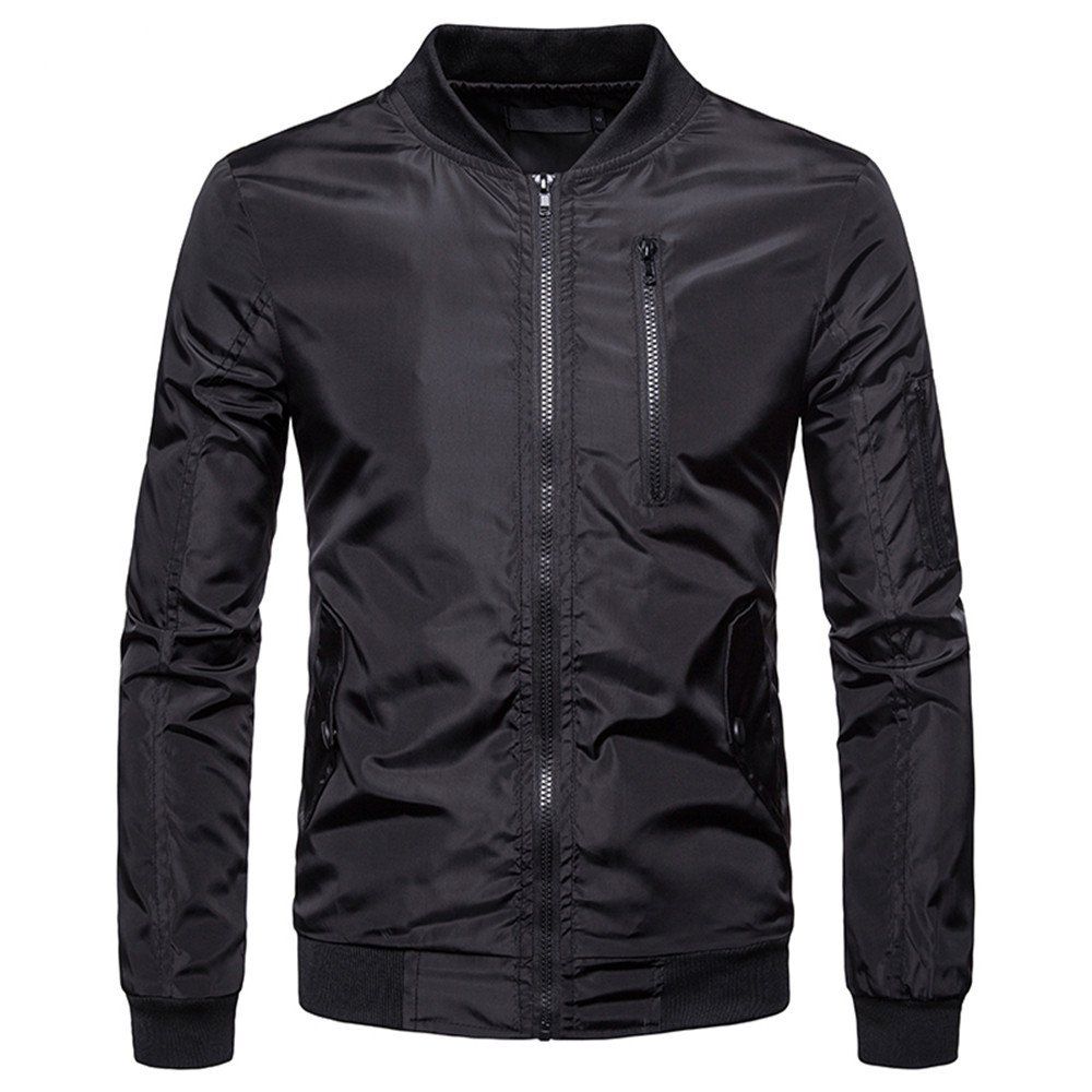 

2018 New Men'S Jacket Casual Explosion Jacket Jacket, Black