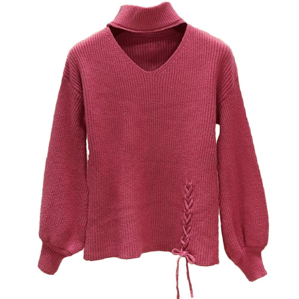 Women's Baggy Long Sleeve Knitting Sweater [33% OFF] | Rosegal
