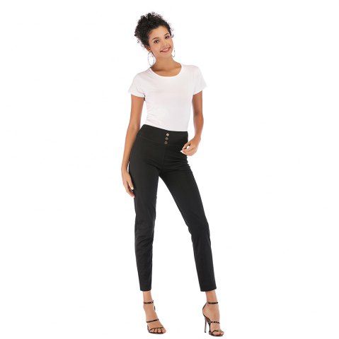 Women'S Fashion Stretch Slim High Waist Leggings Trousers