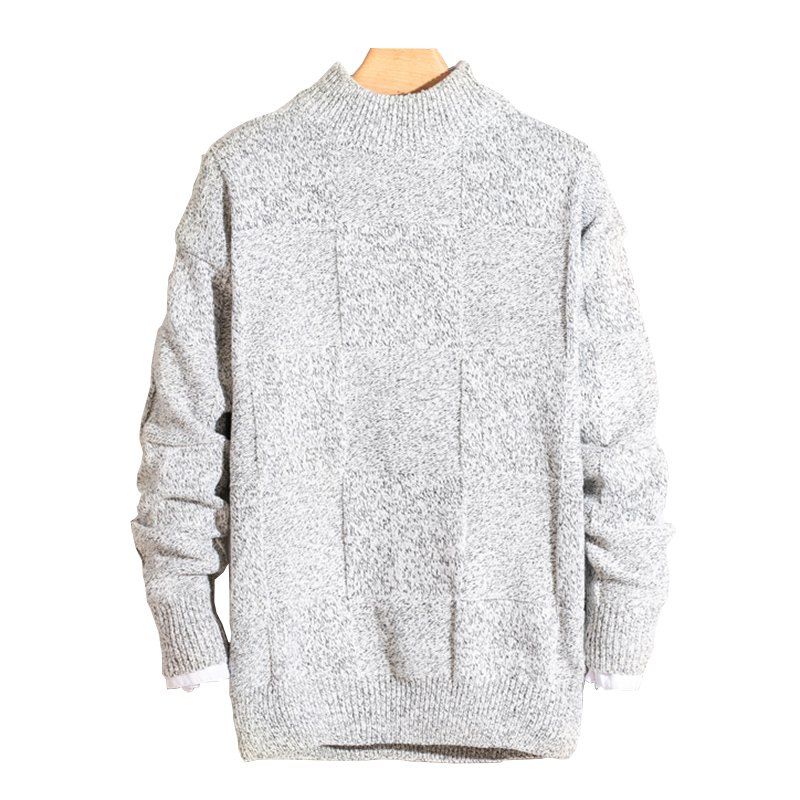 

2018 New Men'S Pullover Casual Sweater, Light gray