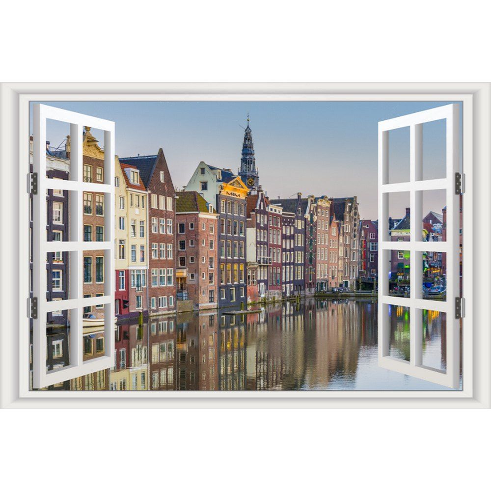 Mailingart Wall Sticker Mural Home Decor False Faux Window Frame Venice Mailingart Wall Sticker Mural Home Decor False Faux Window Frame Venice