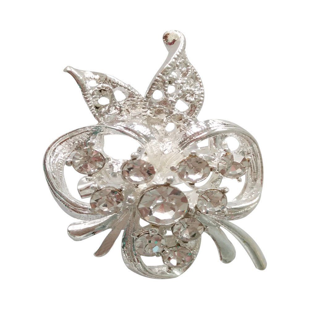 

Personality Fashion Flower Brooch, Silver
