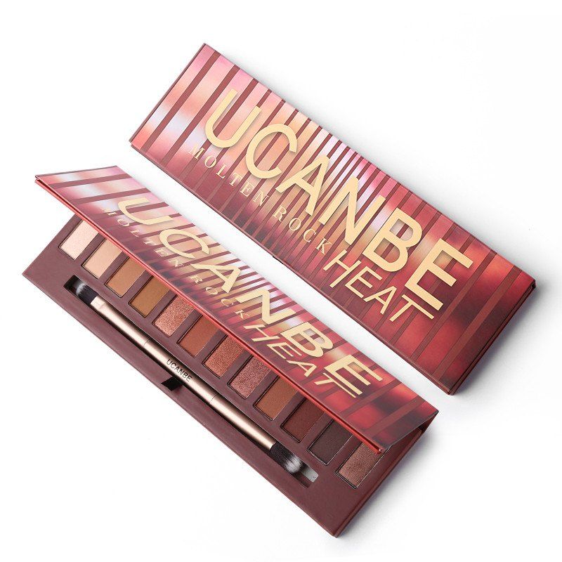 

UCANBE Brand Molten Rock Heat EyeShadow Makeup Palette Nude Matte Cosmetics, #001