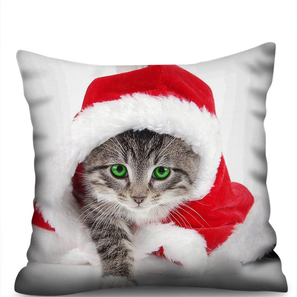 48 Off Christmas Kitten Double Sided Printing Imitation Hemp