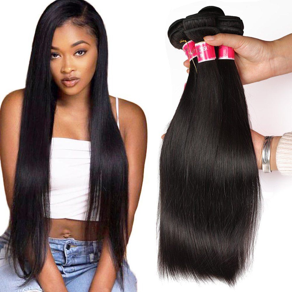 85 Off Longjia Hair 1b Natural Color Straight Wave Indian Virgin