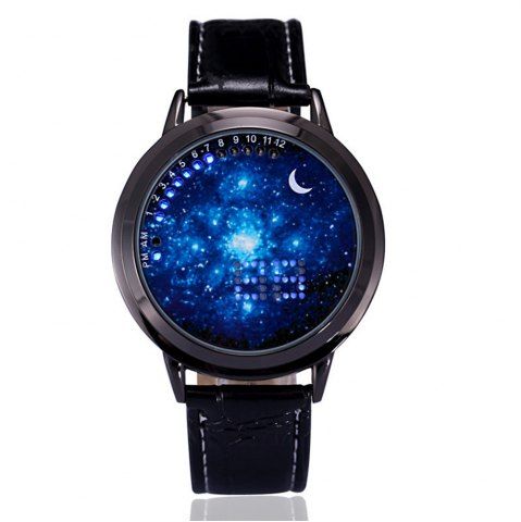 Nouvelle montre tendance pour hommes à la mode décontractée à la mode des hommes tactiles de LED