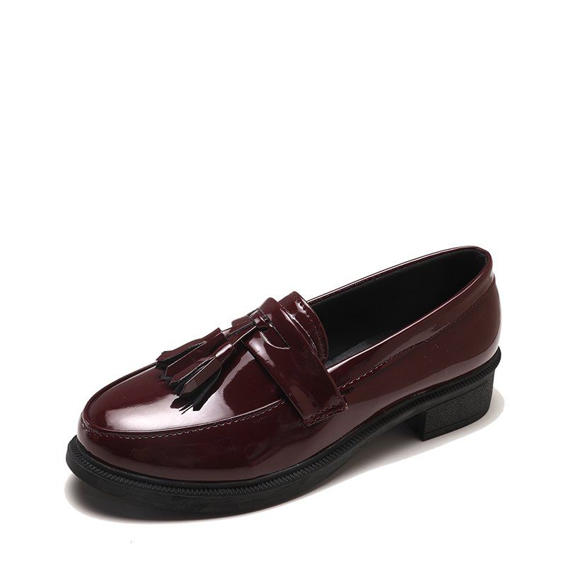 

2018 New Shoes For Women In Autumn, Red wine