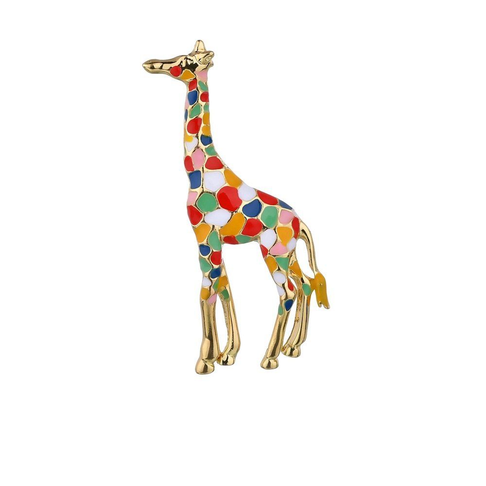 

Fashion Unisex Multicolor Giraffe Brooch, Multi-a
