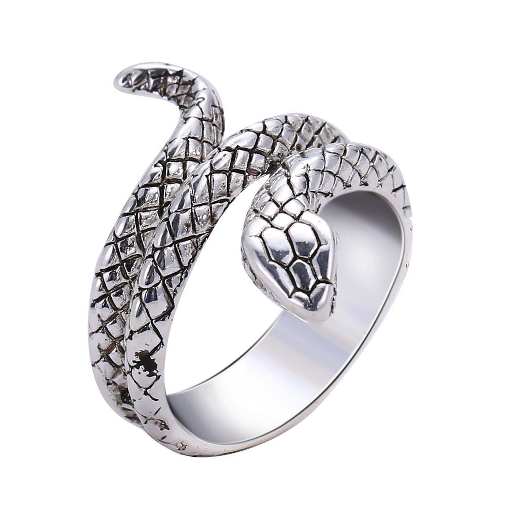 

Fashion Creative Punk Snake Ring, Silver