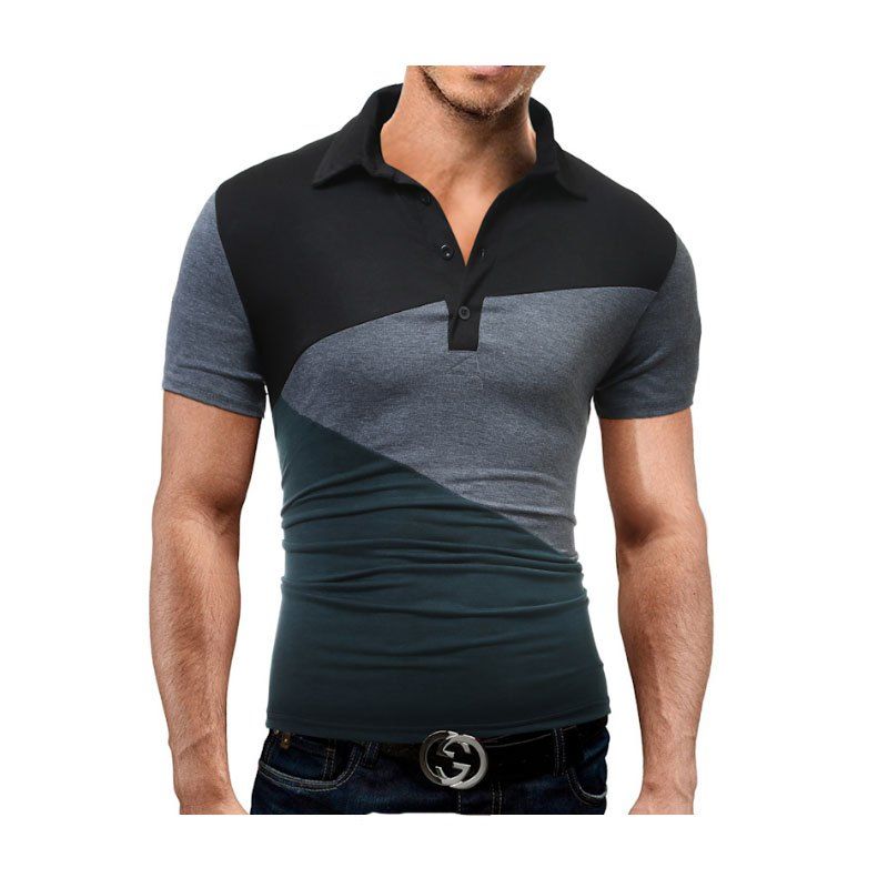 

Men'S Short Sleeved Fashion Short Sleeved T-Shirt, Smokey gray