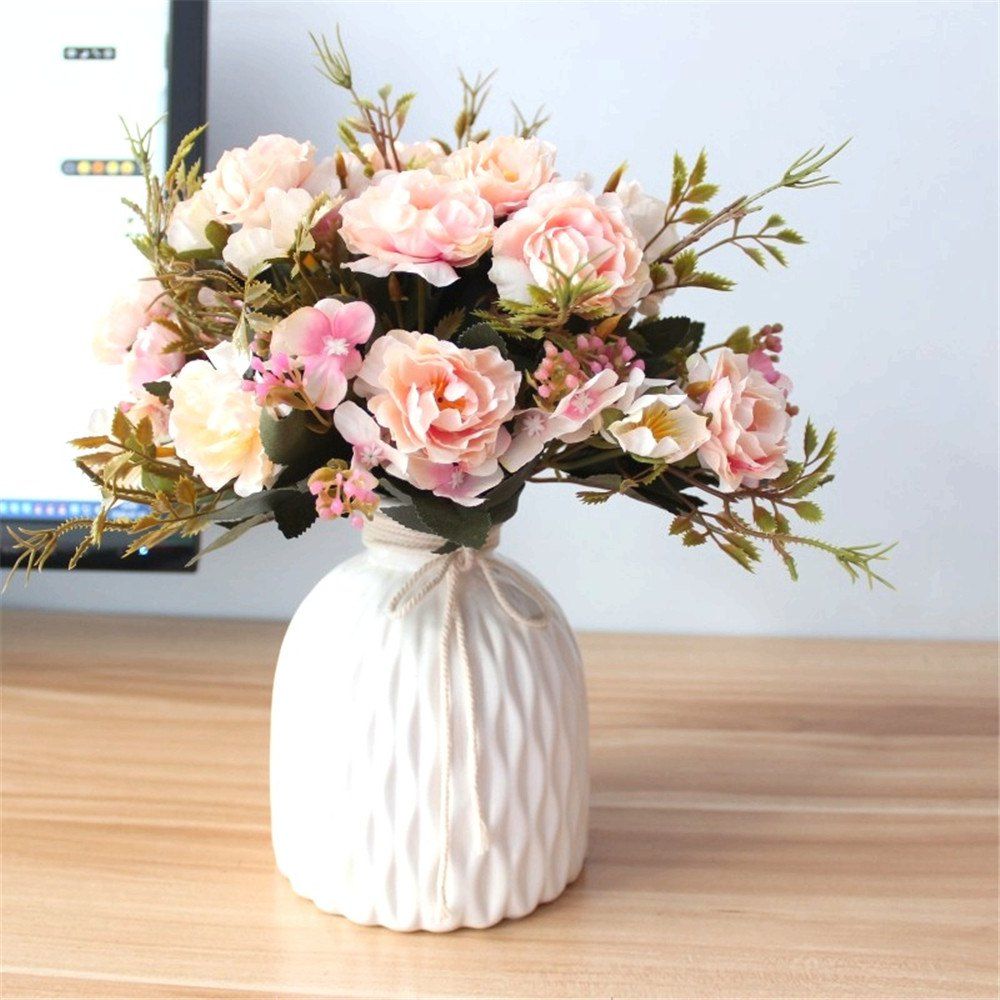 2018 6 Heads Peony Artificial Flowers Wedding Home Party Decorations 6 Heads Peony Artificial Flowers Wedding Home Party Decorations