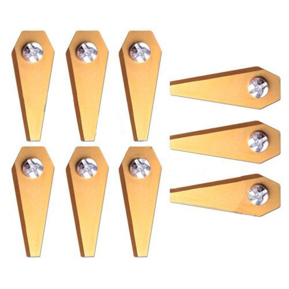 50 Off 9pcs Titanium Golden Replacement Robotic Lawn Mower Blade