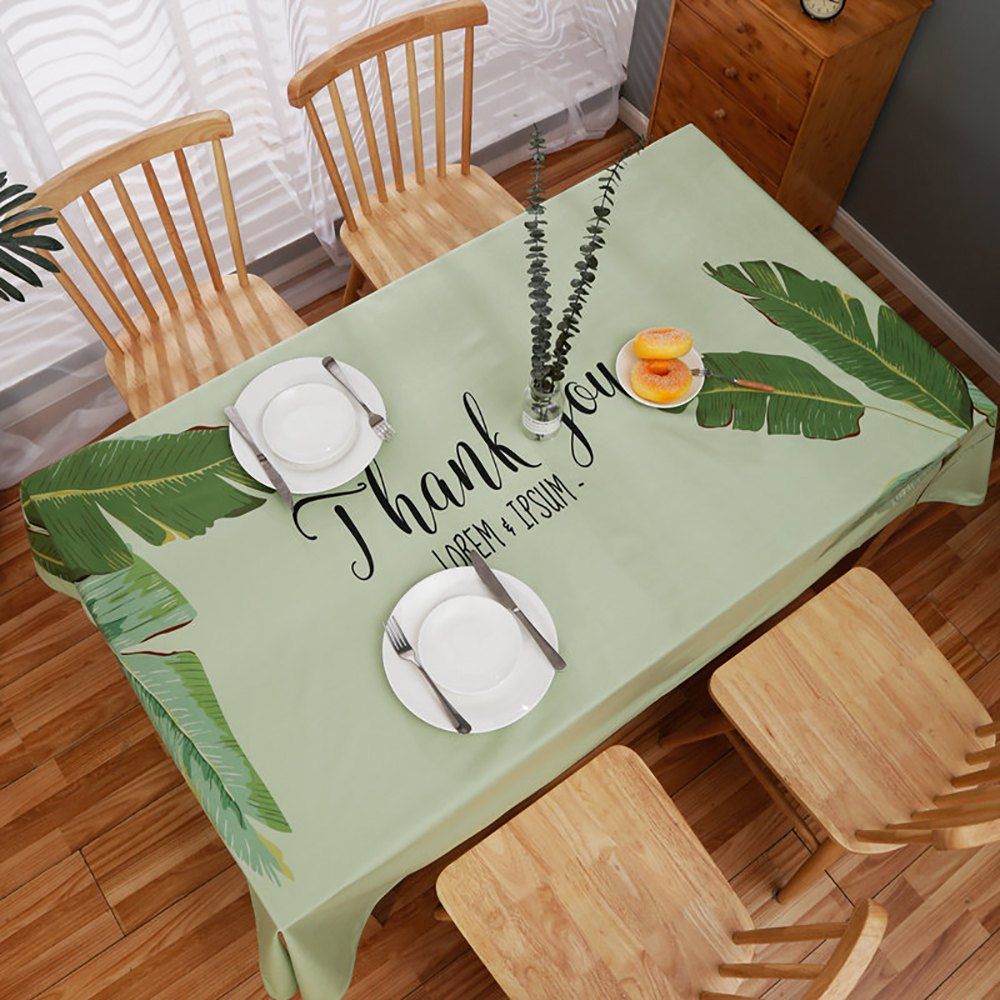 Summer Fruits Tablecloths Rectangle Color Waterproof Table Cloth Tableware Decor
