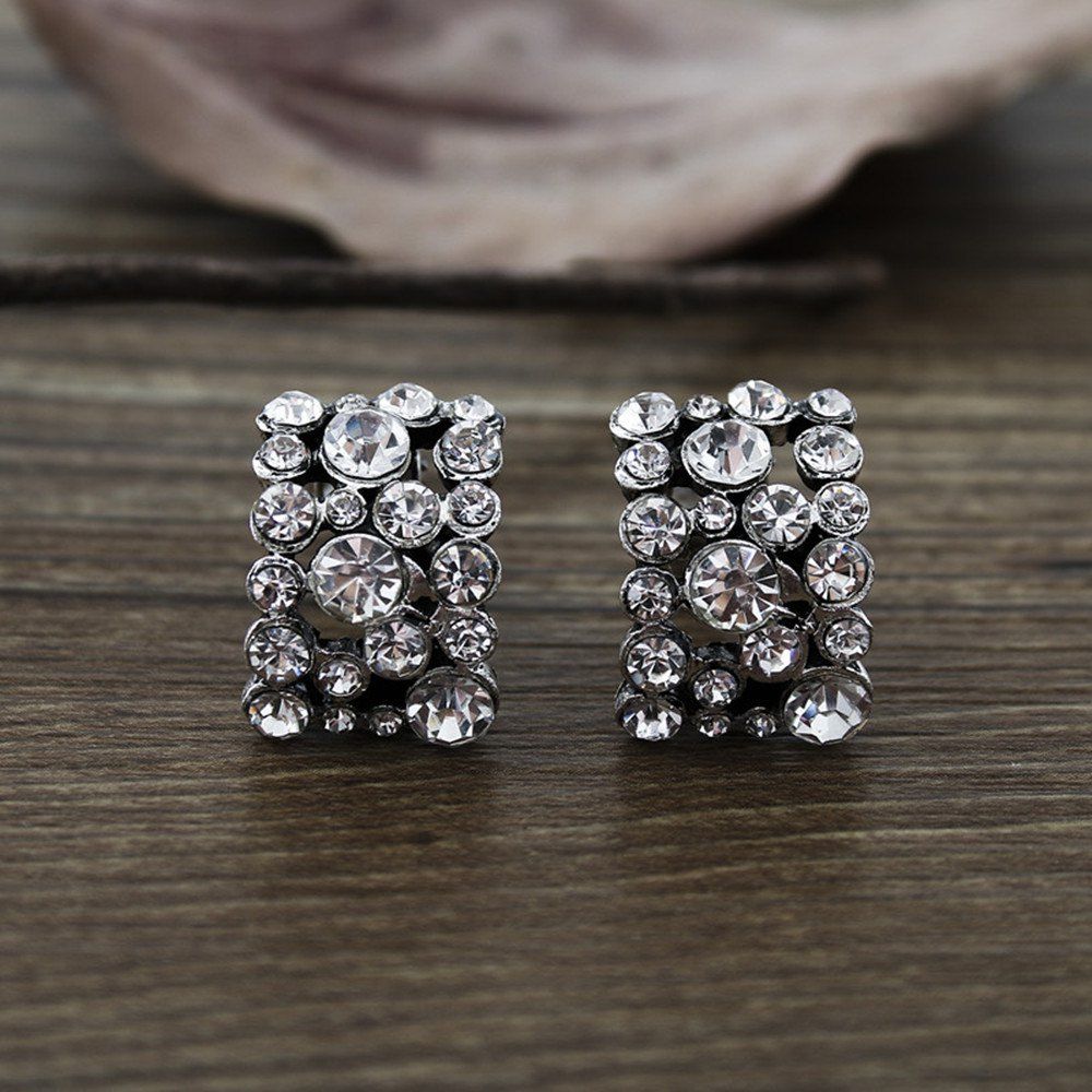 55 Off 2018 Fashion Crystal Ear Clip Female High End Personality Fashion Crystal Ear Clip Female High End Personality Earrings