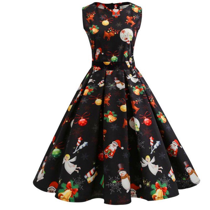 short sleeve christmas dress