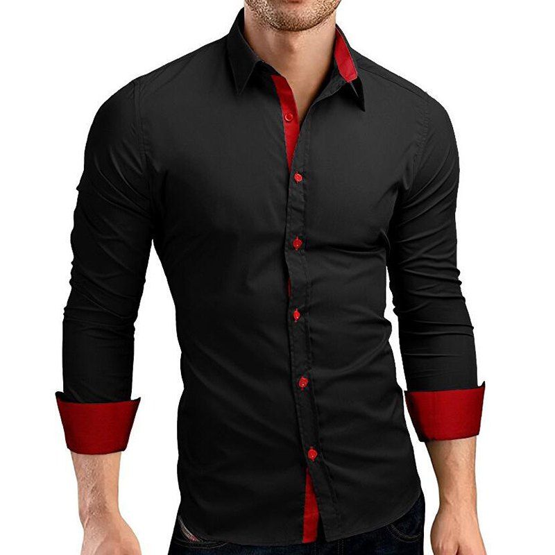 camisas rojas para hombre