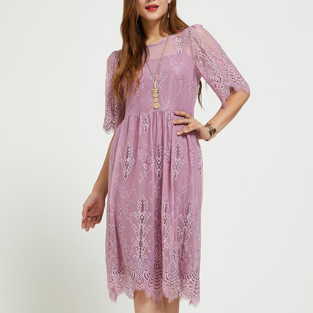 Lavender Sheer Dress