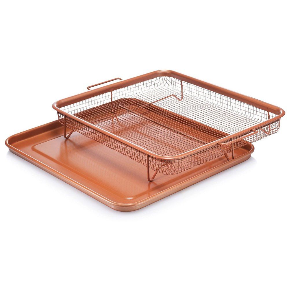 Stainless Steel Potato Baking Dish Oven Healthier Bacon Oil Drip Rack ...