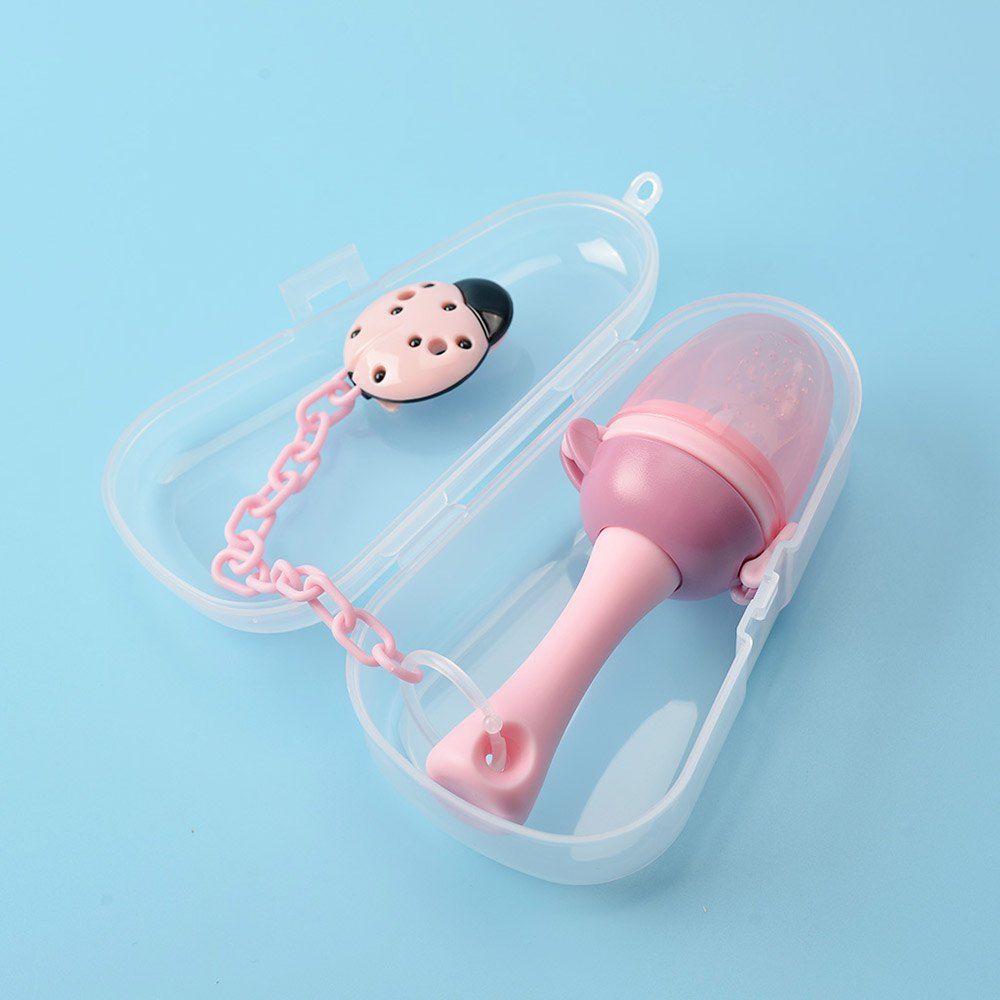 2 Pieces Ensemble Sucette Adorable Avec Chaine Et Abeille De Dessin Anime Pour Bebe En Flamingo Pink Rosegal Com France