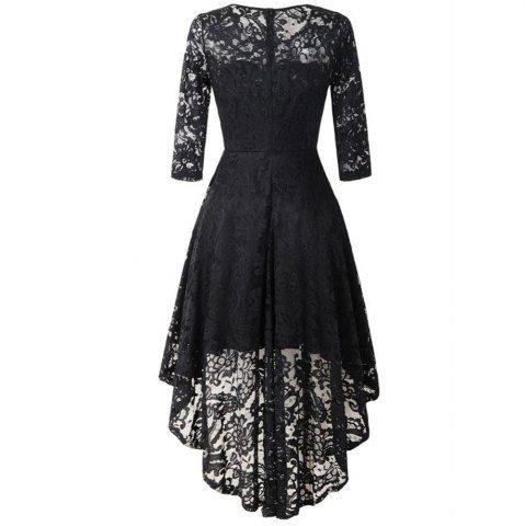 

Women's Wear Cocktail Lace Dress, Black