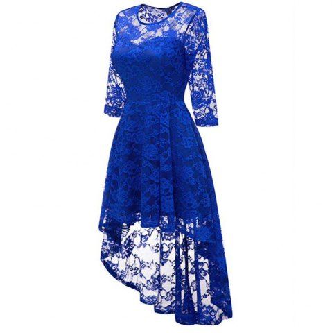 

Women's Wear Cocktail Lace Dress, Cobalt blue