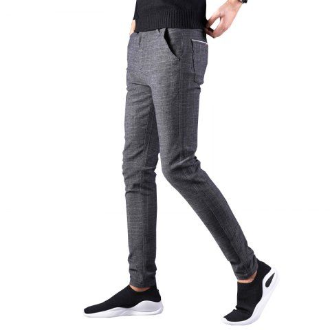 Pantalones De Moda Para Hombre Pantalones Casuales Delgados