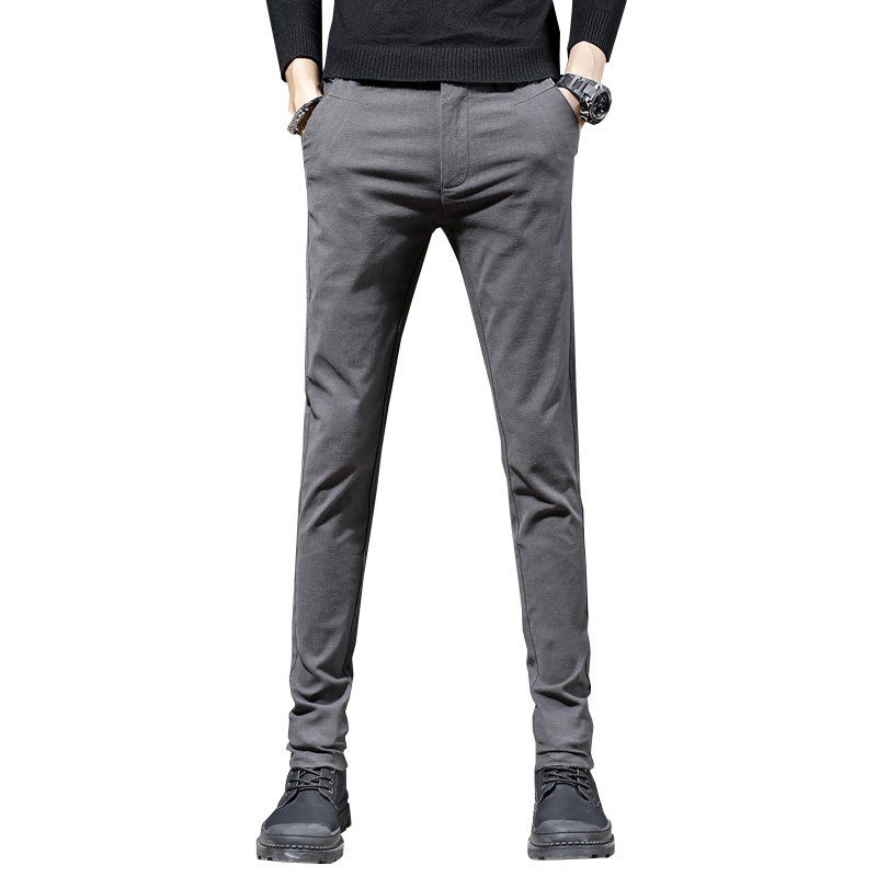 

Men'S Fashion Casual Pants Trend Version of Slim Trousers Trousers 1025, Light gray;black;blue;gray