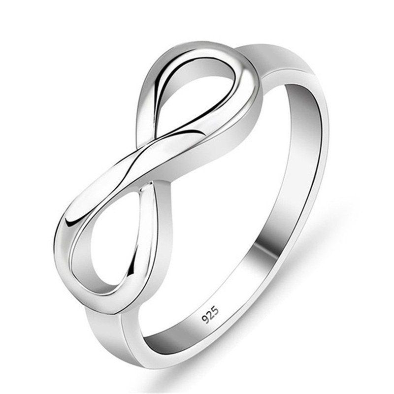 

Beautiful Fashion Women's 8-Character Ring, Silver