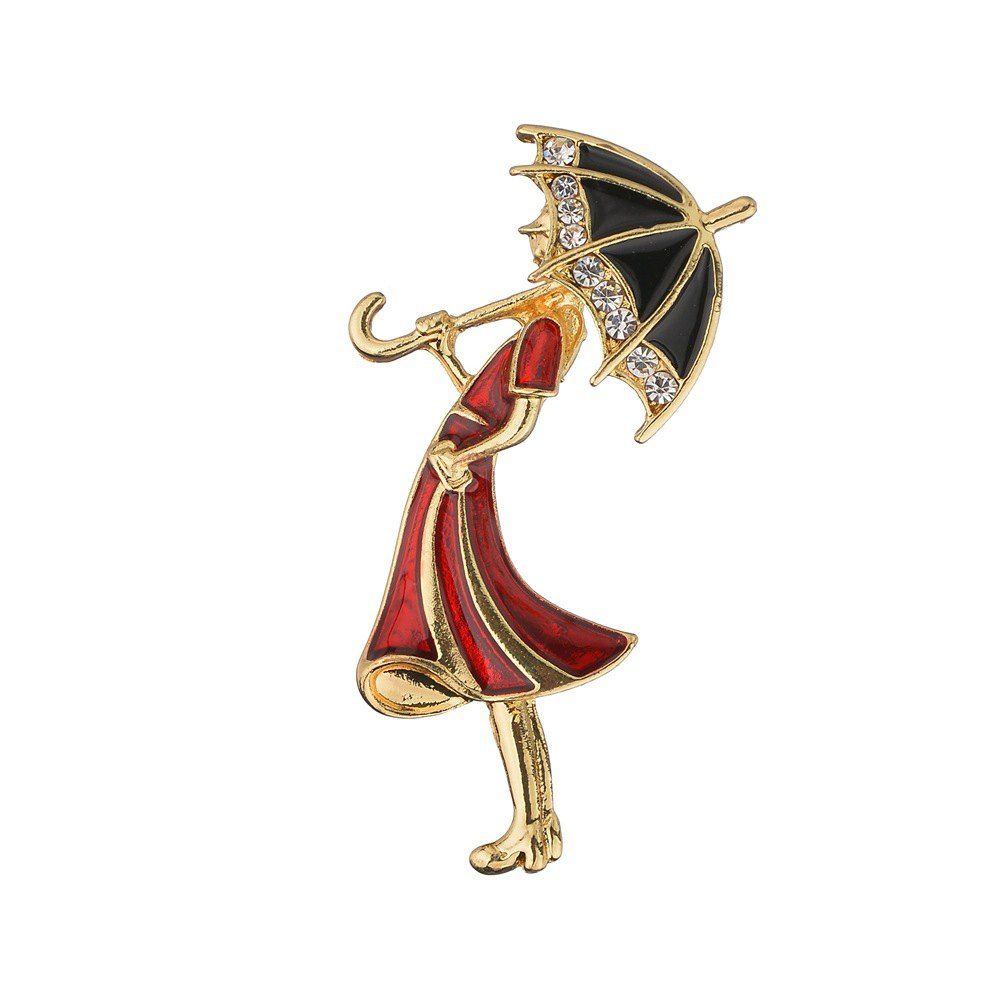 Women'S Fashion Humanoid Brooch, Multi-a