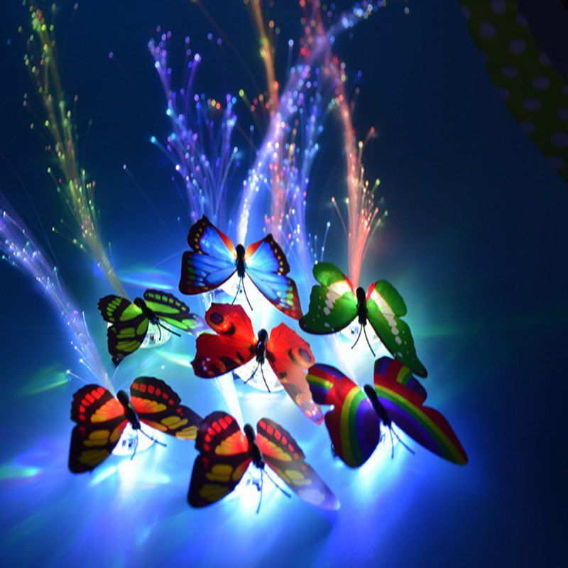 

New Fiber Optic LED Hair Clip Glowing Flash Ligth Hair Braid Clip Party Favors, Multi