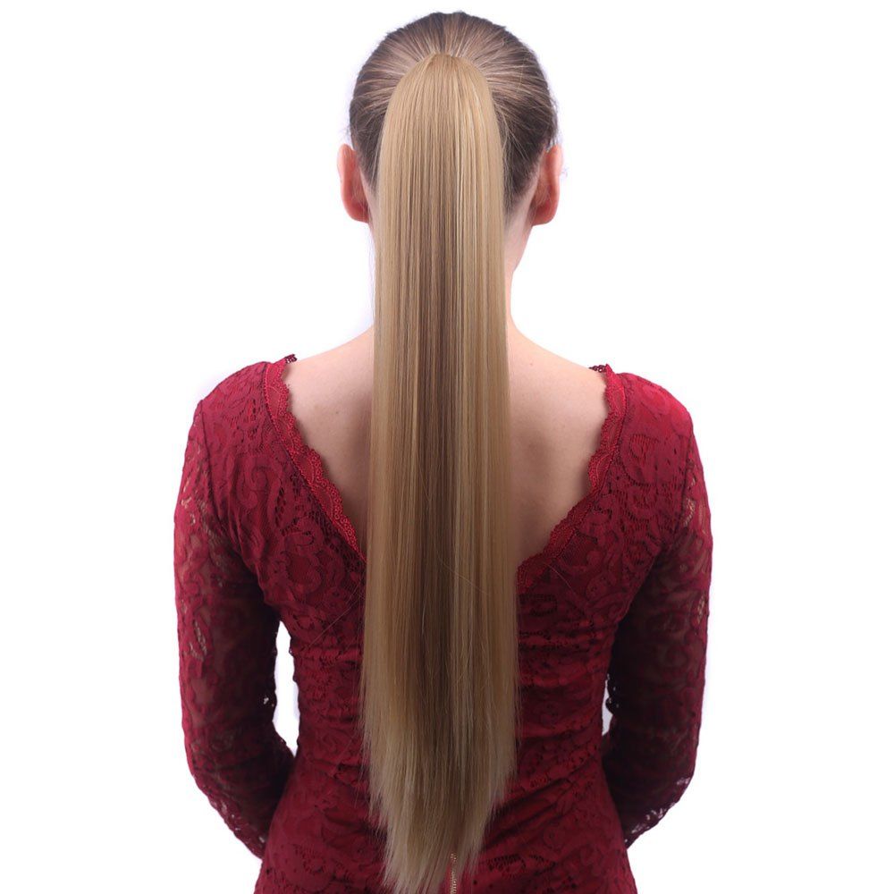 37 Off Women S Wig Long Straight Ponytail Brown Hair Extension