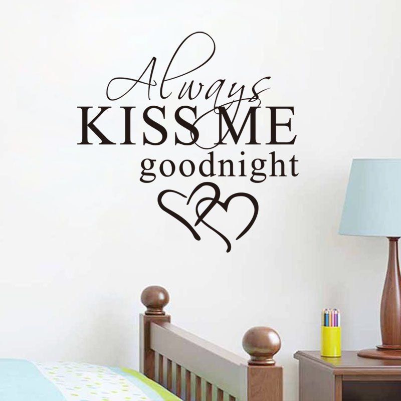 East urban home always kiss me goodnight XXX wall sticker
