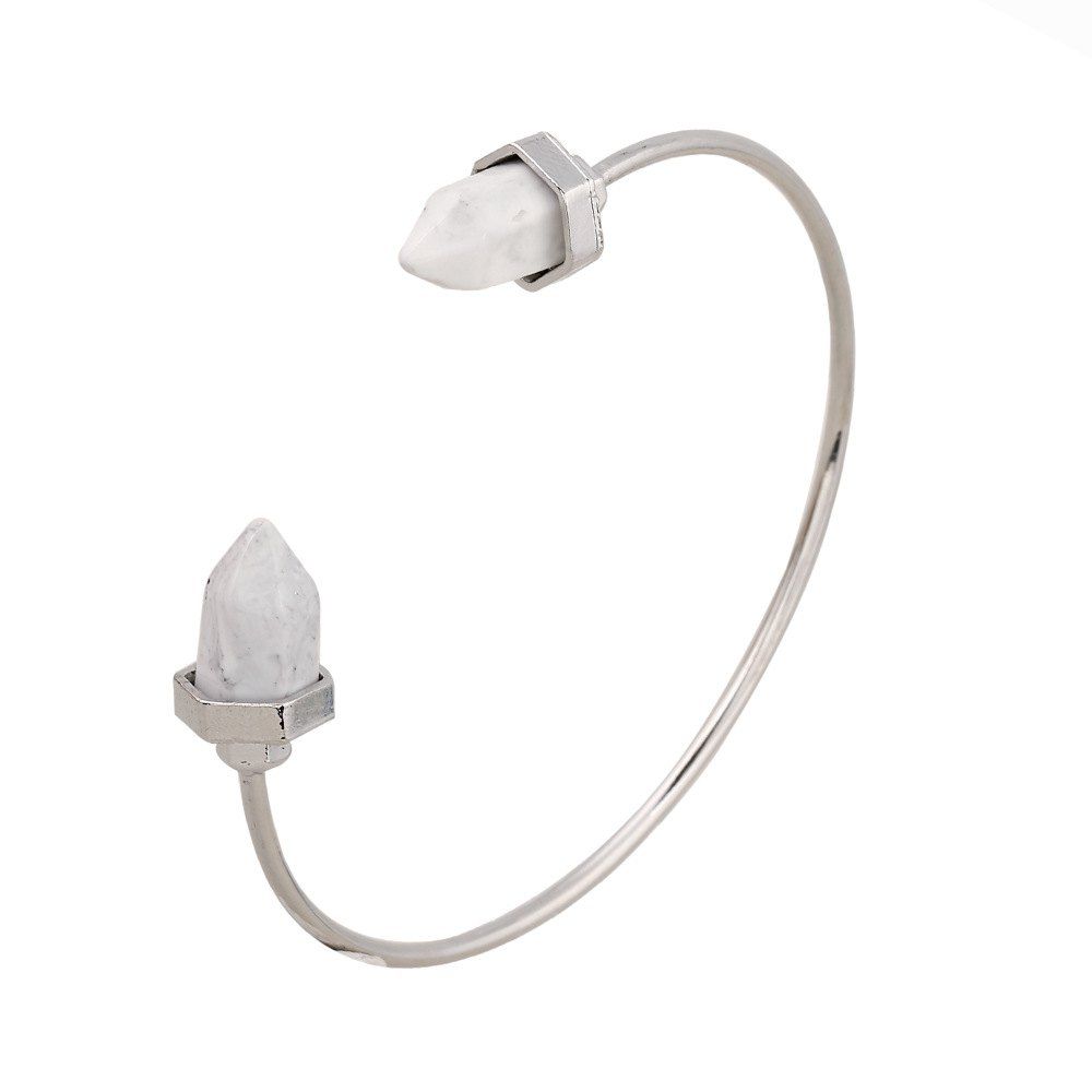 

Geometric Resin Alloy Opening Adjustable Bracelet, Multi-b