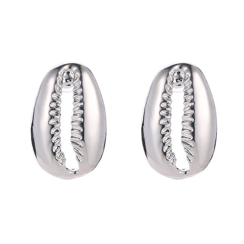 

Fresh and Creative Simple Alloy Shell Earrings, Silver