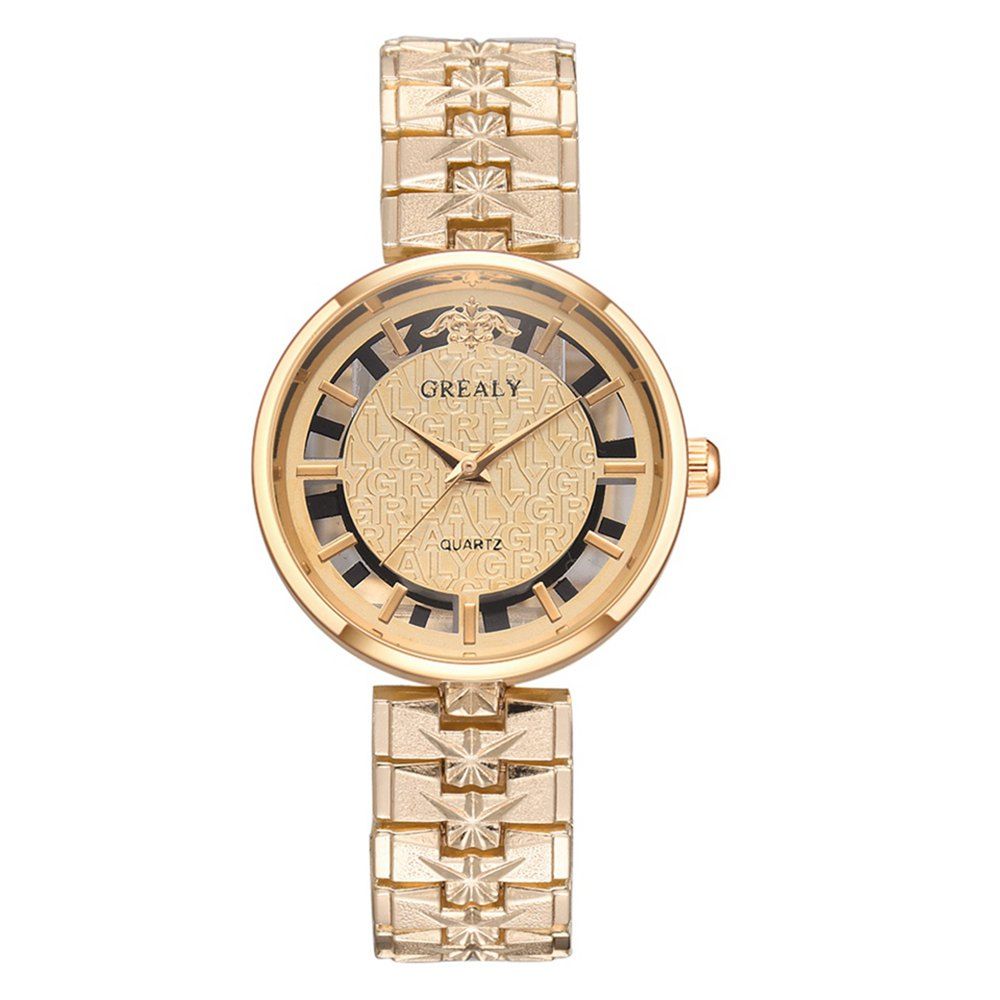 

Xr3180 Women'S Quartz Watch Fashion Letters Noble Steel Belt Ladies Watch, Gold