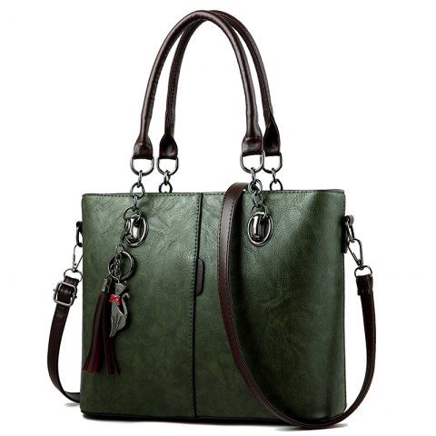 Green Tassel Bag Free Shipping And Rosegal Atmospheric Women S Pu Leather Bag Inclined Shoulder Handbag Large