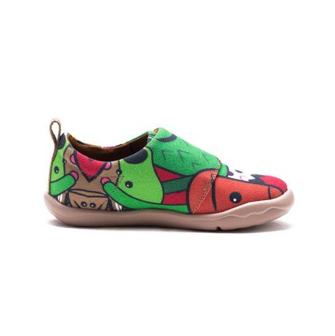

UIN Kid's Painted Carrot and his friends Canvas Slip-On Art Casual Shoes, Multi-a