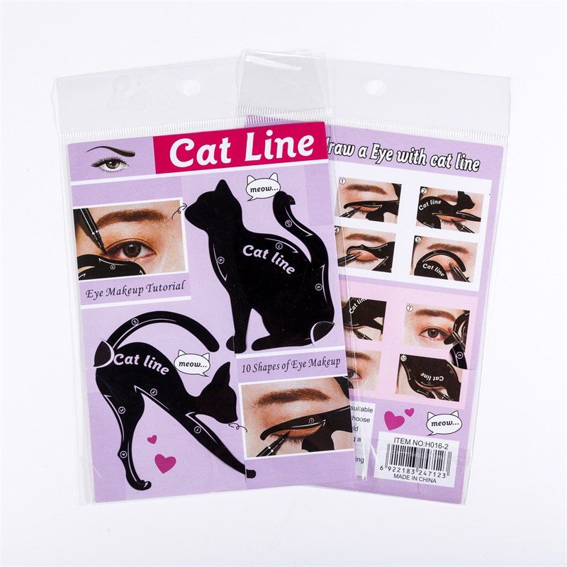 

Fashion Eye Makeup Cat Eye Card Makeup Tool, Black