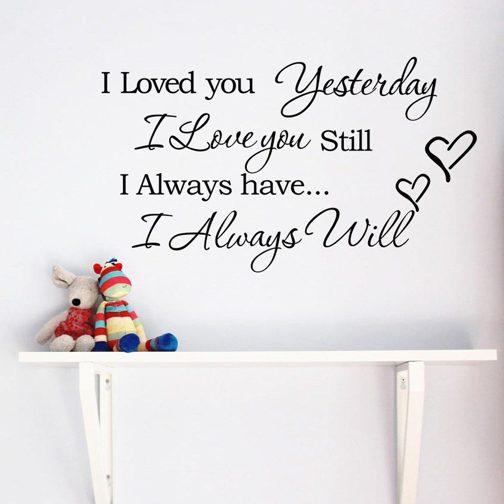 

Creative English Proverbs Wall Sticker, Black