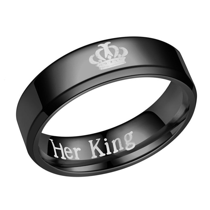 48 Off The New Her King His Queen Fashion Couple Ring Rosegal