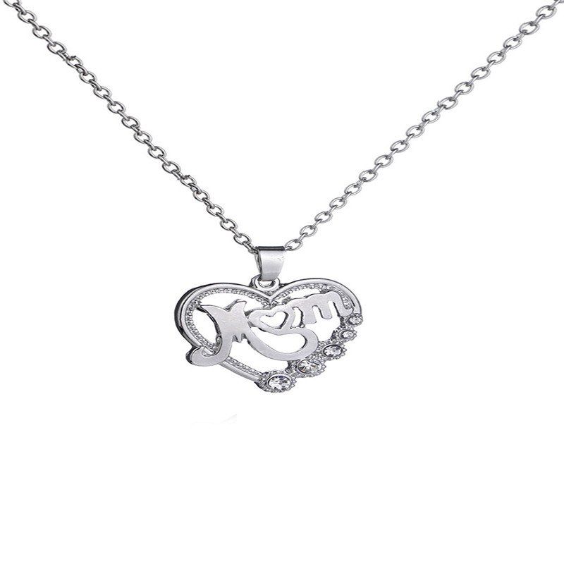 

Japanese Fashion New Women's Mother's Love Necklace, Silver