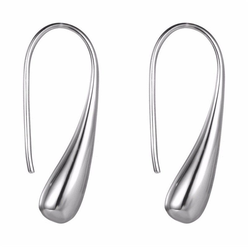 

Creative Personality Lady's Teardrop Earrings, Silver