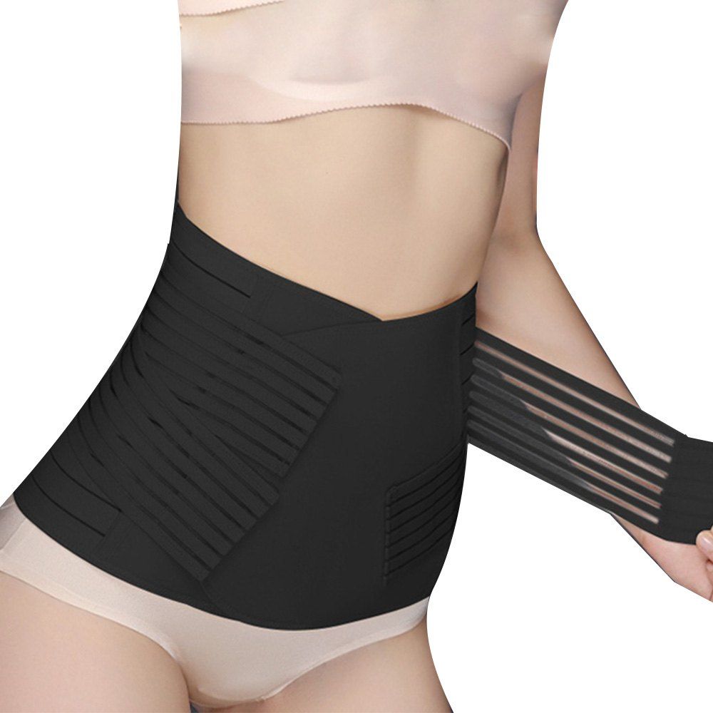 

Beauty Postpartum Abdominal 5 BELT Waist Trainer Waist Belt, Black
